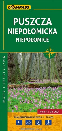 Mapa turystyczna - Puszcza Niepolomicka, Niepołomice