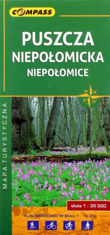 Mapa turystyczna - Puszcza Niepolomicka, Niepołomice