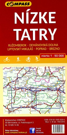 Mapa turystyczna - Tatry Niskie 1:50 000