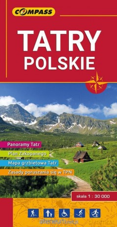 Mapa turystyczna - Tatry Polskie 1:30 000