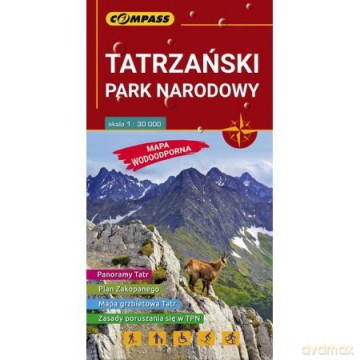 Mapa turystyczna - Tatrzański PN 1:30 000
