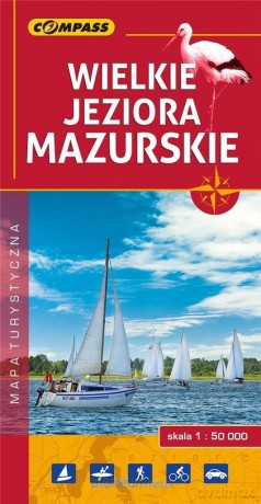 Mapa turystyczna - Wielkie Jeziora Mazurskie