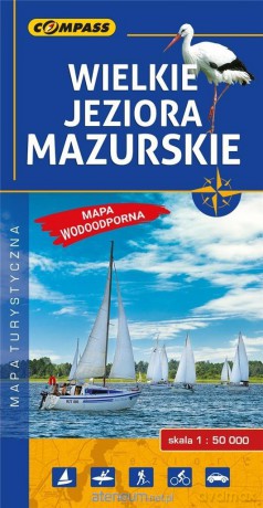 Mapa turystyczna - Wielkie Jeziora Mazurskie