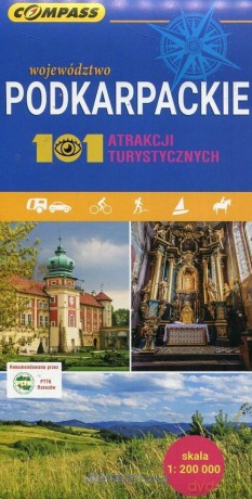 Mapa turystyczna - Województwo Podkarpackie 1:200 000