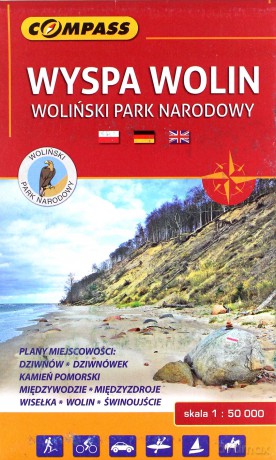 Mapa turystyczna - Wyspa Wolin, Woliński PN 1:50 000