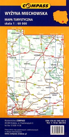 Mapa turystyczna - Wyżyna Miechowska 1:60 000