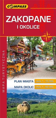 Mapa turystyczna - Zakopane i okolice