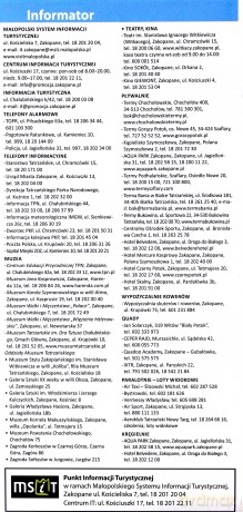 Mapa turystyczna - Zakopane i okolice
