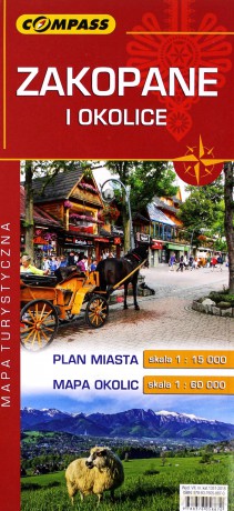 Mapa turystyczna - Zakopane i okolice