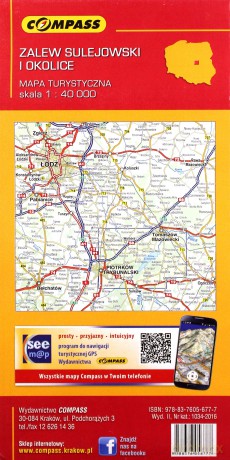 Mapa turystyczna - Zalew Sulejowski i okolice