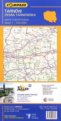 Mapa turystyczna - Ziemia Tarnowska, Tarnów