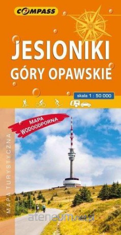 Mapa turystyczna -Jesionki, Góry Opawskie 1:50 000