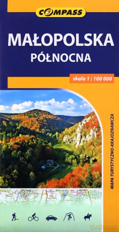 Mapa turystyczno-krajoznawcza - Małopolska północna