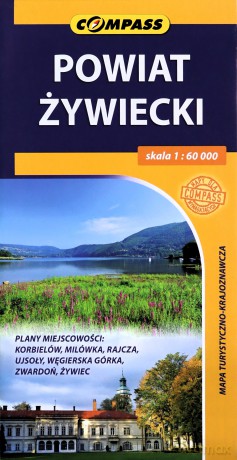 Mapa turystyczno-krajoznawcza - Powiat Żywiecki 1:60 000