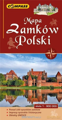 Mapa zamków Polski 1:900 000