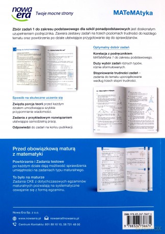 MATeMAtyka LO 1 zakres podstawowy zbiór zadań [KSIĄŻKA]