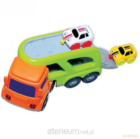 Mówiące auto z lawetą zielone