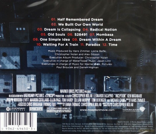 Inception soundtrack (Incepcja) [CD]