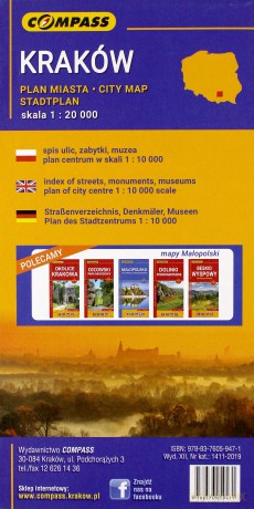 Plan miasta - Kraków 1:20 000