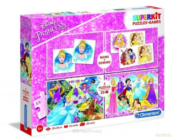 Superkit puzzle 2x30 + memo + domino Princess [PUZZLE]