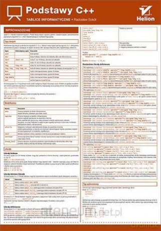Tablice informatyczne. Podstawy C++ [KSIĄŻKA]