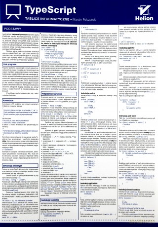 Tablice informatyczne. TypeScript - Marcin Felczerek [KSIĄŻKA]