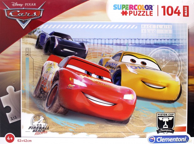 CLEMENTONI 104 el. Maxi Auta [PUZZLE]