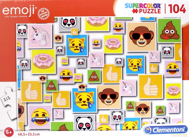 CLEMENTONI 104 el. Super kolor Emoji [PUZZLE]
