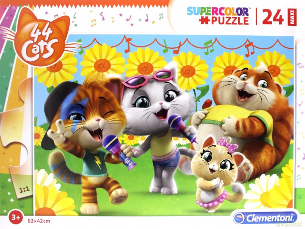 Clementoni 24 el. Maxi 44 el. koty [PUZZLE]