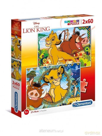 Clementoni 2x60 el. Król Lew [PUZZLE]
