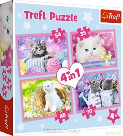 TREFL 4w1 Kocie zabawy [PUZZLE]