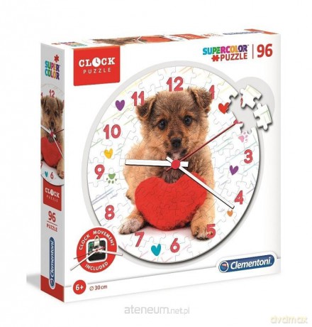 Clementoni 96 Zegar Cute Puppy [PUZZLE]