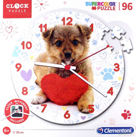 Clementoni 96 Zegar Cute Puppy [PUZZLE]