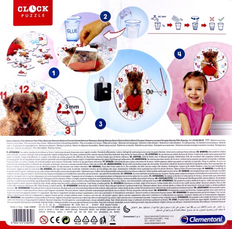 Clementoni 96 Zegar Cute Puppy [PUZZLE]
