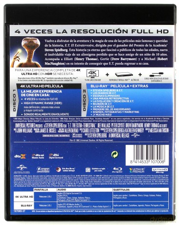 E.T.: The Extra-Terrestrial [Blu-Ray 4K]+[Blu-Ray]
