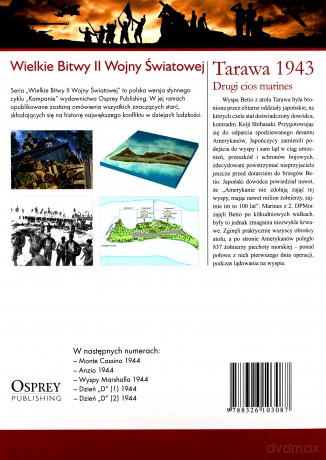 Wielkie Bitwy II Wojny Światowej 22: Tarawa 1943. Drugi cios marines [książka]+[DVD]