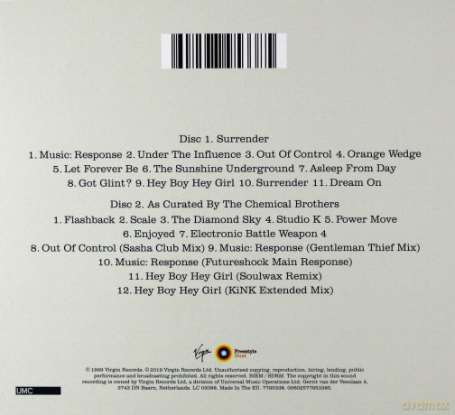 Chemical Brothers: Surrender (20th Anniversary Expanded Edition) [2CD]