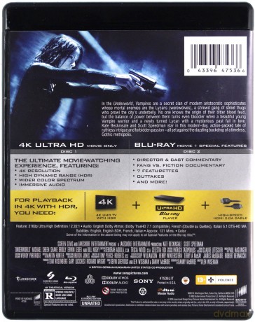 Underworld [Blu-Ray 4K]+[Blu-Ray]