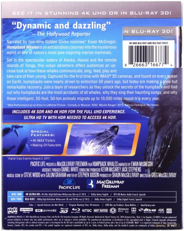 Humpback Whales [Blu-Ray 4K]+[Blu-Ray 3D]