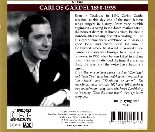 Carlos Gardel: Carlos Gardel vol. 1 1927-1930 [CD]