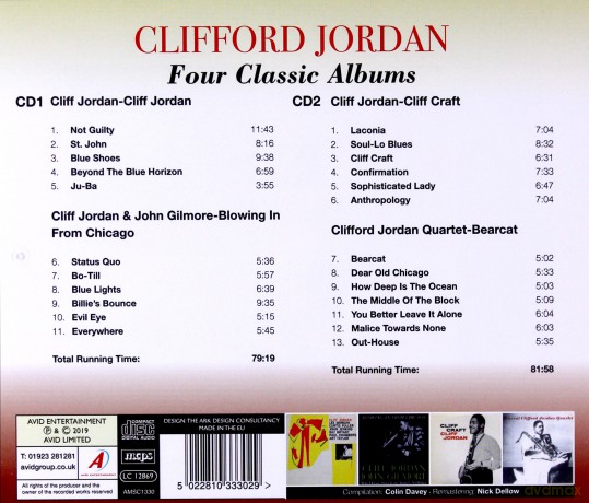 Clifford Jordan: Four Classic Albums [CD]