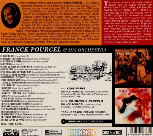 Franck Pourcel: Our Paris + Pourcel's Pastels [CD]