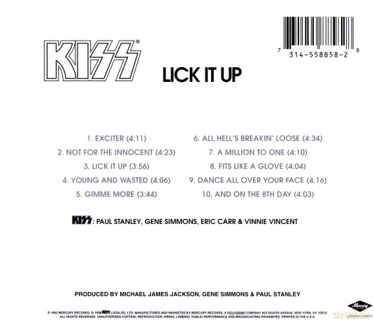 Kiss: Lick It Up [CD]