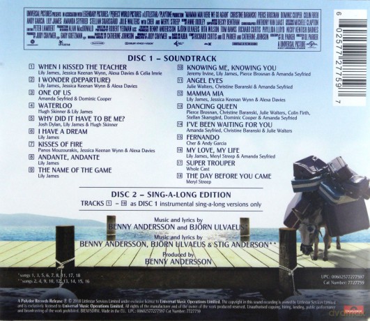 Mamma Mia Cast: Mamma Mia: Here We Go Again: Sing-A-Long [2CD]