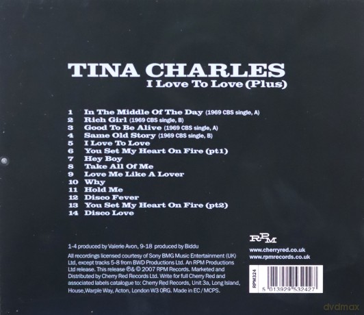 Tina Charles: I Love To Love Plus [CD]