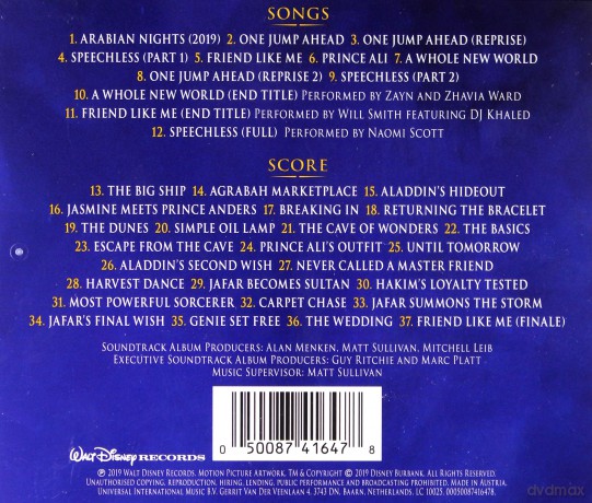 Aladdin soundtrack [CD]
