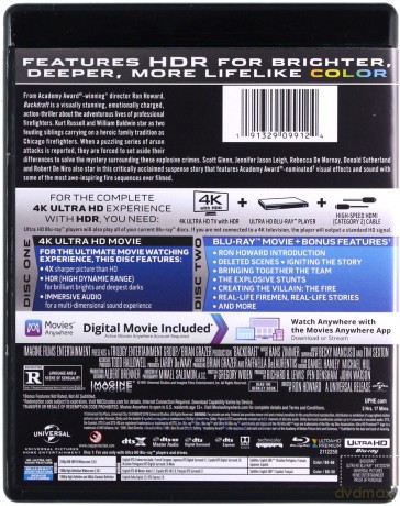 Backdraft (Ognisty podmuch) [Blu-Ray 4K]+[Blu-Ray]