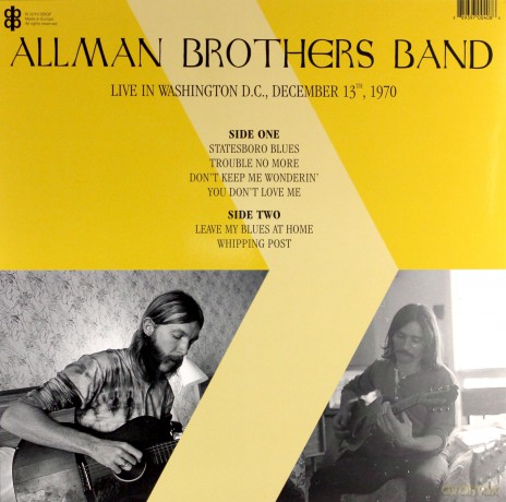 Allman Brothers Band: Live In Washington Dc. December 13. 1970 [Winyl]