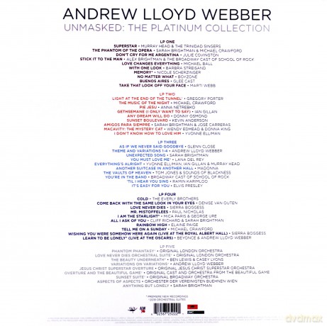Andrew Lloyd Webber: Unmasked - The Platinum Collection (1/2 Speed Master) [5xWinyl]