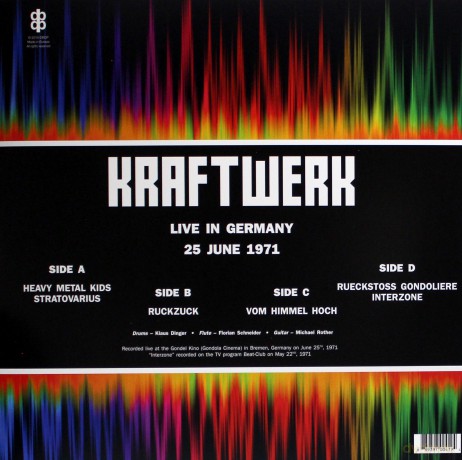 Kraftwerk: Live In Germany 25 June 1971 [2xWinyl]
